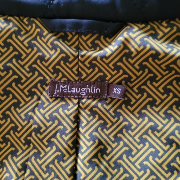 J. McLaughlin Black Quilted Puffer Midi Coat - Picture 7 of 8